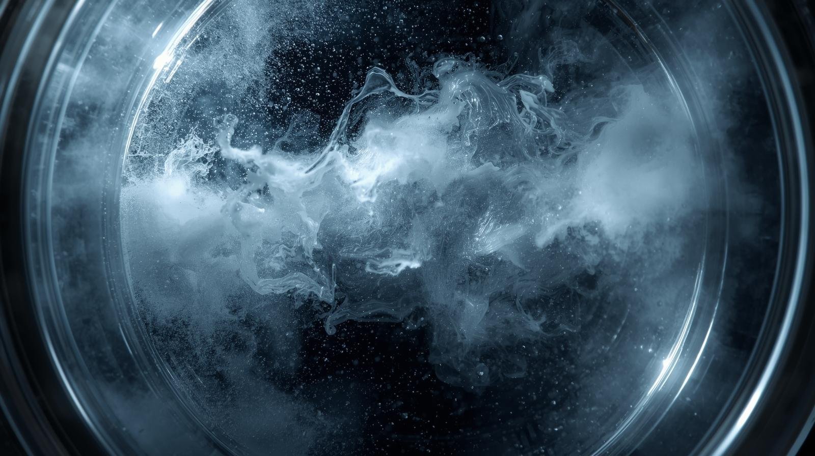 How does liquid nitrogen behave in a vacuum chamber_