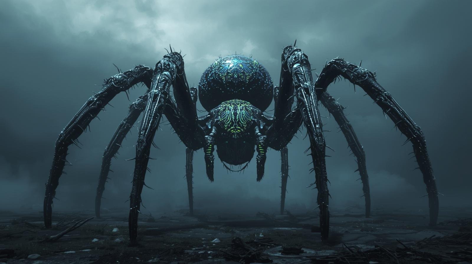 Predator Görünümlü Eski örümcek Yeniden Doğdu