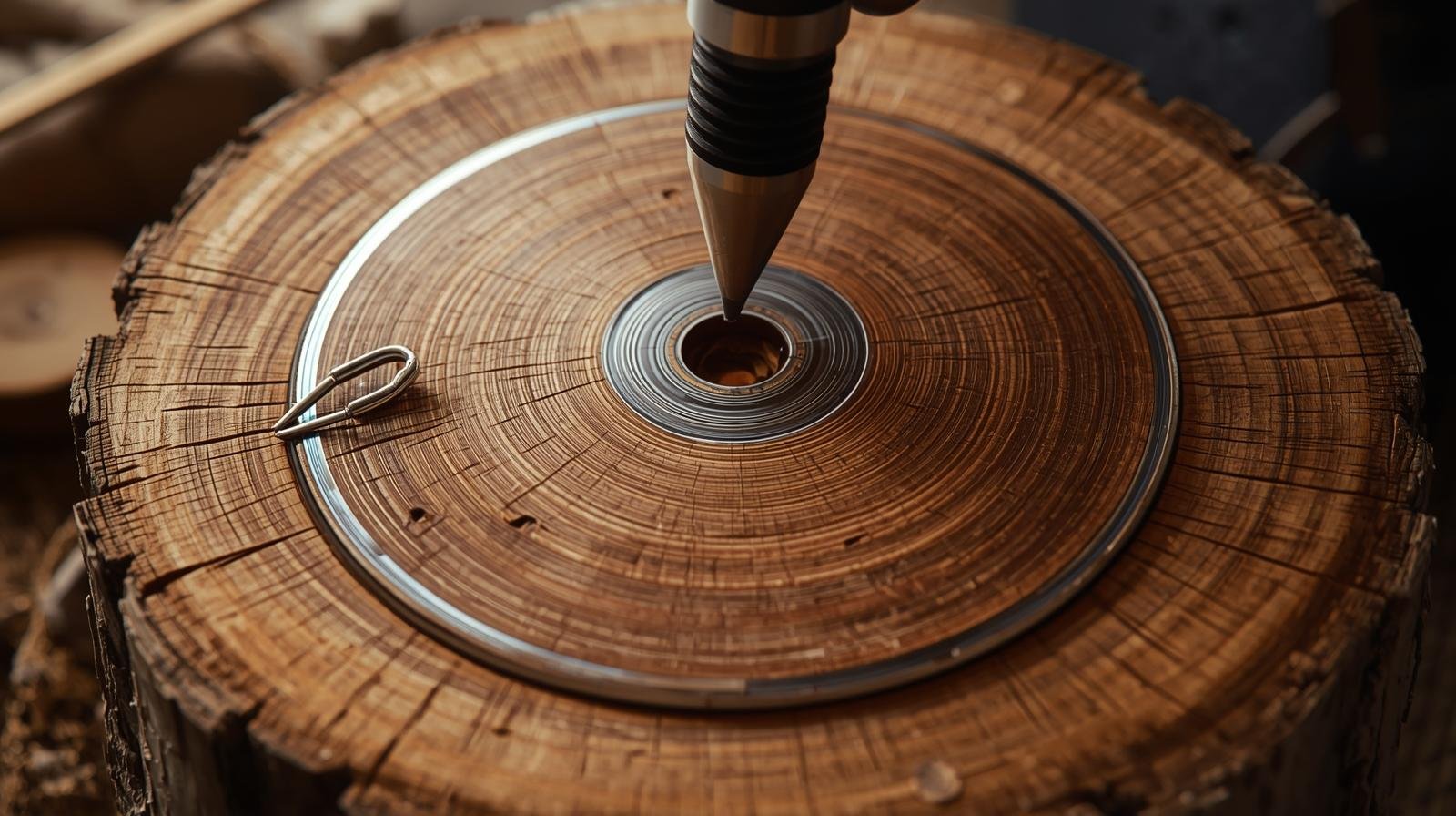 ağaç gövdesinden cd yap