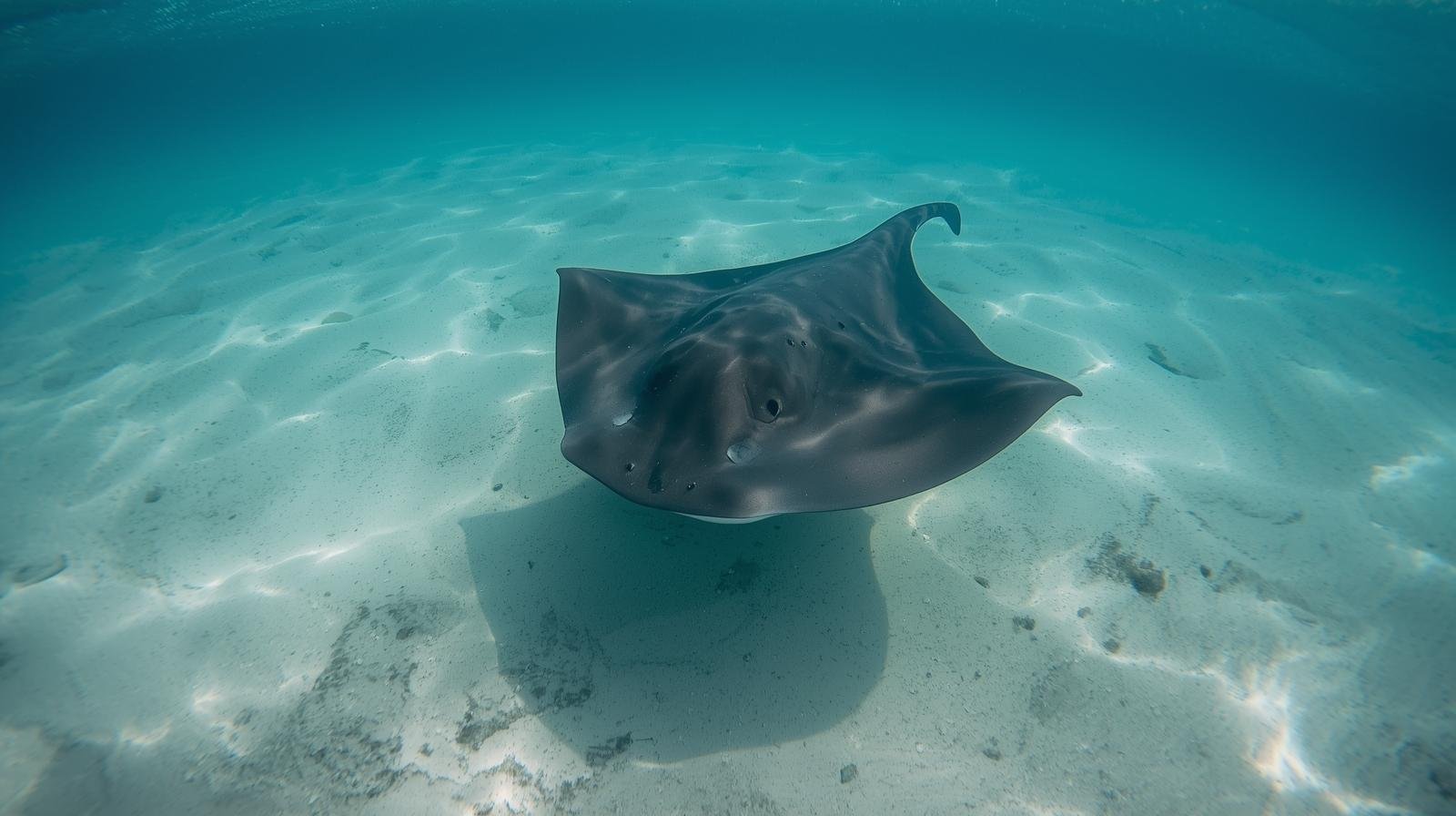 Stingray is giving birth.