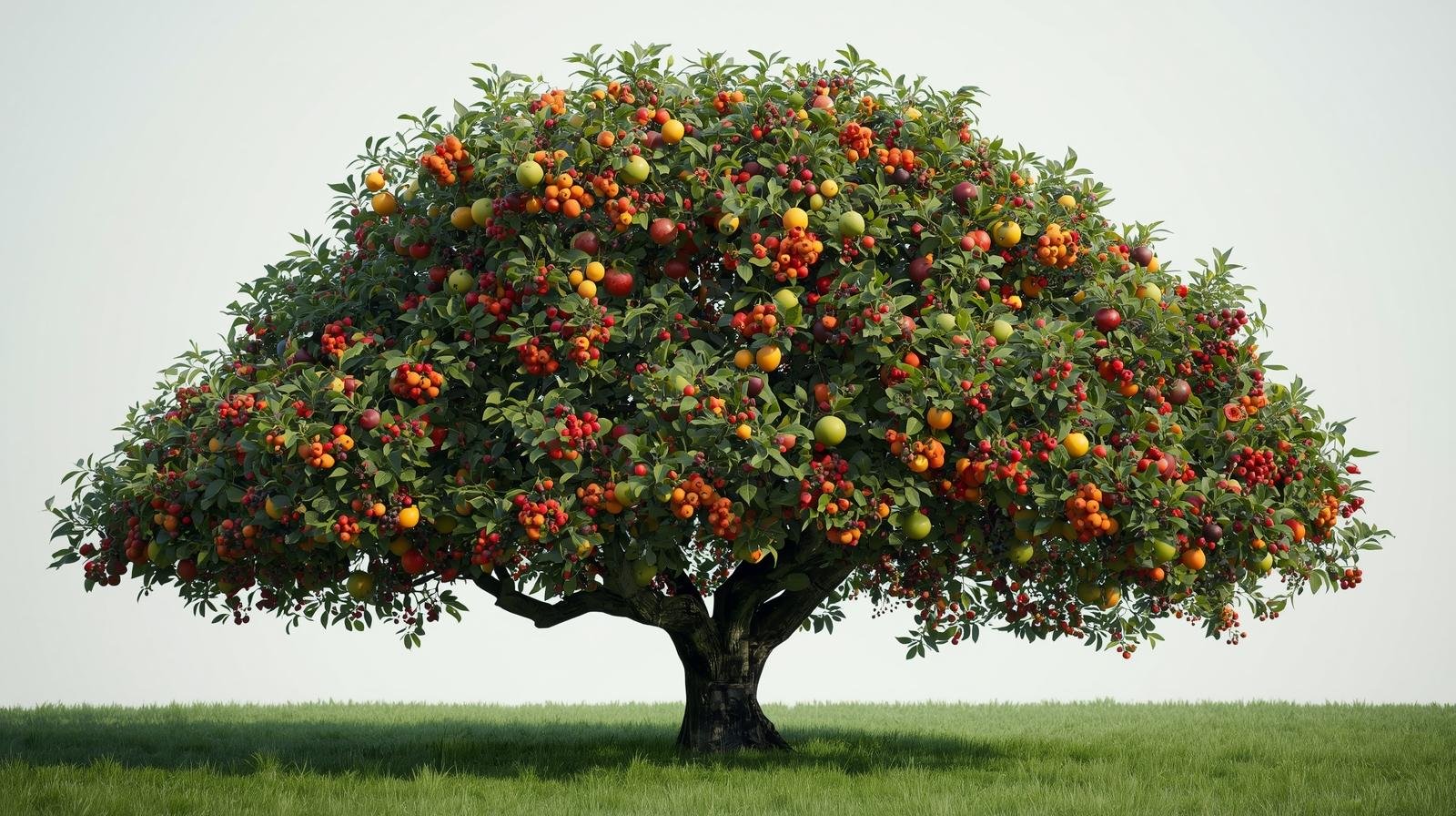 Tek Ağaç 40 Çeşit Meyve!_