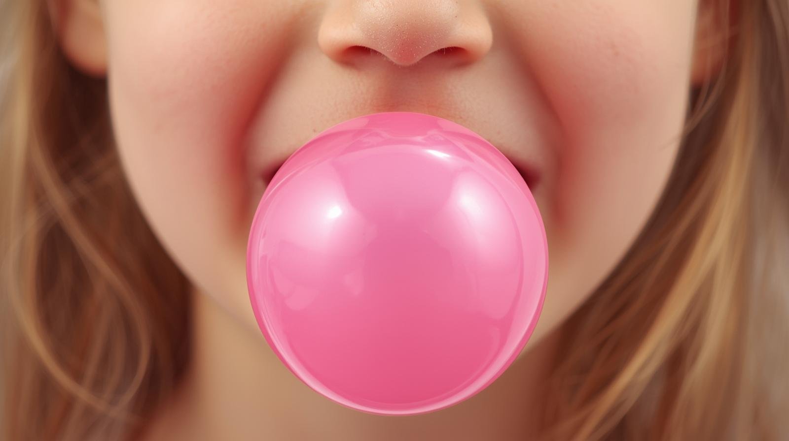 sakız çiğneyen kız