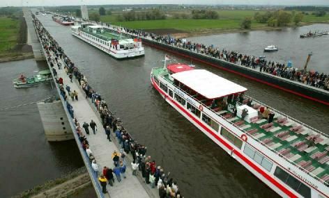 Gemi Köprüsü – Elbe Su Kanalı – Su Köprüsü