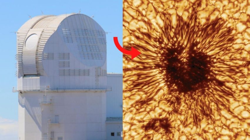 Dünyanın en büyük teleskobu güneş lekesi görüntüledi