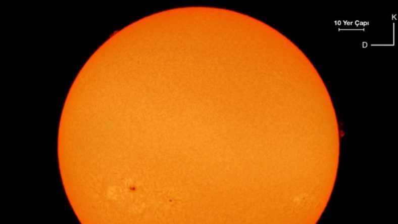 TÜBİTAK, Dünya’dan Bile Büyük Bir Güneş Lekesi Gözlemledi